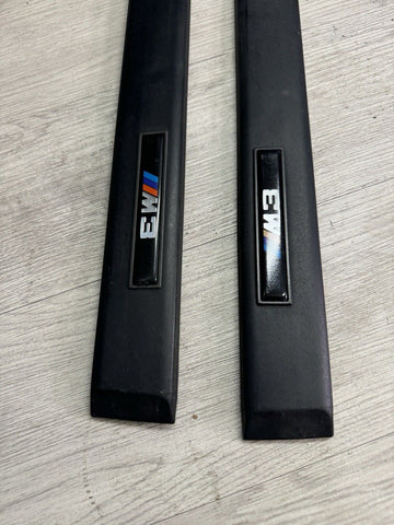 OEM 95-99 BMW E36 M3 COUPE FRONT DOOR MOLDINGS TRIMS OEM 2251379 PAIR