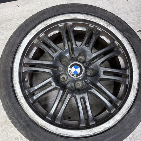 01-06 BMW E46 M3 Factory Front 18x8 M Double Spoke Alloy Style 67 Wheel 18" OEM