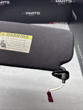 08-13 OEM BMW E92 328 335 M3 Coupe Right Passenger Sun Visor Black Felt