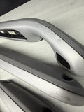01-06 BMW E46 M3 Convertible Interior Armrests Trim Set Brushed Aluminum *Tabs