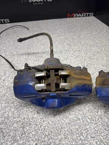 BMW 15-20 F80 F82 F83 M3 M4 Rear Brake Calipers OEM Blue