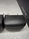 2001-2006 BMW E46 M3 Convertible Black Rear Headrests Head Rests Pair *Tab*