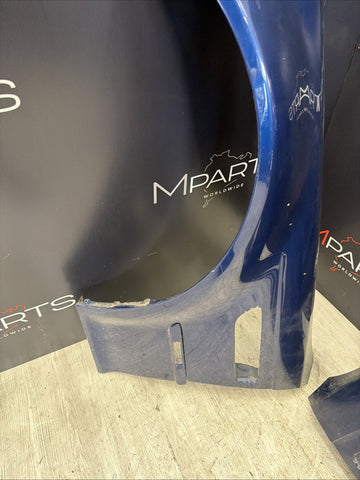01-06 BMW E46 M3 Right Left Driver Passenger Fenders Topaz Blue Facelift Custom