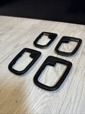 (4) Door Handles Housing Trims 1996-1999 BMW E36 Sedan Interior Black OEM