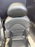 01-06 BMW E46 M3 Coupe Interior Front Seats Black Non Heated Powered *Notes*