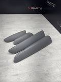 01-06 BMW E46 M3 Convertible Door Upper Arm Rest Armrest Pads Grey Gray *Notes*