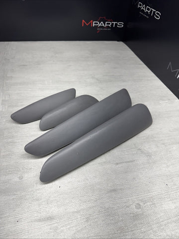 01-06 BMW E46 M3 Convertible Door Upper Arm Rest Armrest Pads Grey Gray *Notes*