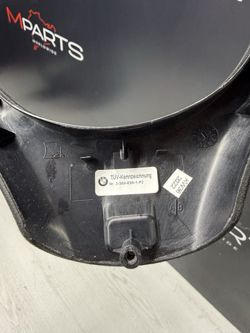 08-13 BMW E90 E92 E93 M3 Lower Steering Wheel Trim Cover Plate Alcantara