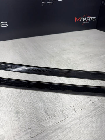 BMW G80 M3 21-24 ROOF RACK MOULDINGS TRIMS BLACK LEFT RIGHT *GLUE RESIDUE*
