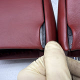 BMW 01-06 E46 M3 Convertible Rear Headrests Head Rests Imola Red OEM *Tab