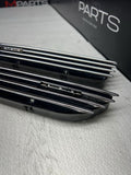 01-06 BMW E46 M3 Fender Vent Grilles Grills Trims Chrome OEM No Emblems