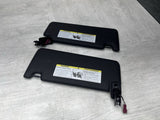 BMW 21-26 G82 M4 Coupe Front Sun Visors Pair Black 8097333 8097334
