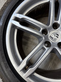 2015-2018 Porsche Macan Wheel 19x9 Genuine 5 Spoke Double Spoke With TIRE