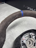 20-24 OEM BMW F97 F98 X3M Heated Steering Wheel Rewrapped Faded Suede