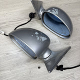01-06 BMW E46 M3 Side View Door Mirrors Pair Titanium Silver *Notes*