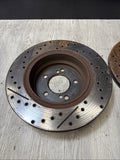 BMW 01-06 E46 M3 Rear Discs Brake Rotors Drilled & Slotted