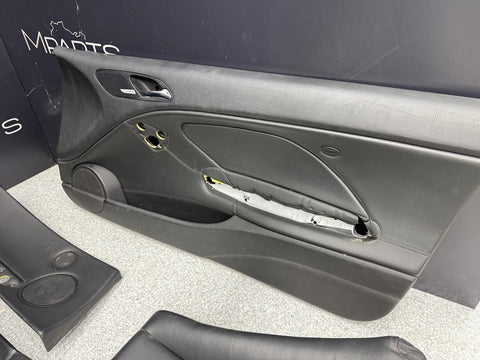 01-06 BMW E46 M3 Convertible Interior Heated Seats Nappa Black Set Complete
