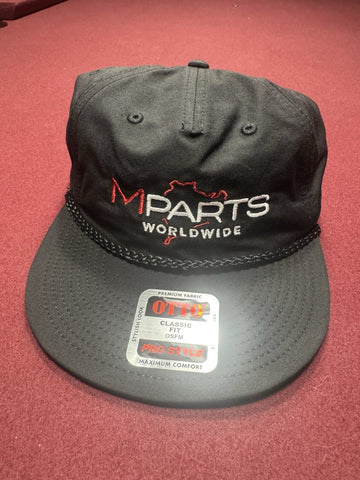 Otto Mpartsworldwide Cap Logo SnapBack Performance Golf Cap Black Hat