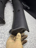 01-06 BMW E46 M3 Convertible Rear Top Lateral Trim Panel Pair Black OEM *notes*