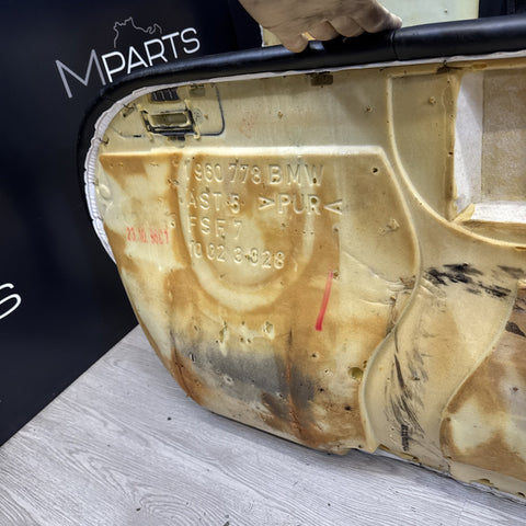 95-99 BMW E36 M3 Sedan Rear Bench + Folding Backrest Back Rest Seats Black *Rip*