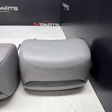 2001-2006 BMW E46 M3 Convertible Grey Rear Headrests Head Rests Pair OEM *Notes*