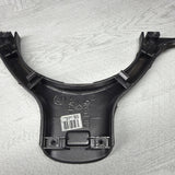 OEM 01-06 BMW E46 M3 Lower Steering Wheel Trim Cover Plate Wrapped Grey