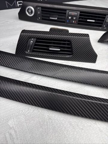 08-13 BMW E92 E93 M3 Interior Trim Set Carbon Leather Carbon Fiber Wrapped