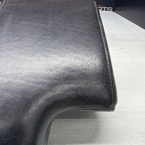 01-06 BMW E46 M3 Center Console Armrest Arm Rest Black Leather