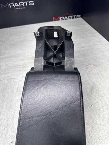 01-06 BMW E46 M3 Center Console Armrest Arm Rest Black Leather