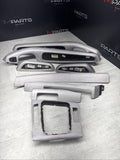 01-06 BMW E46 M3 Convertible Interior Armrests Trim Set Brushed Aluminum *Notes*