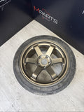17x9 MATTE BRONZE TE37 STYLE WHEEL RIM HONDA CIVIC EG EK S2000