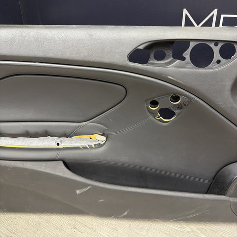 01-06 BMW E46 M3 FRONT DRIVER LEFT SIDE DOOR PANEL CARD BLACK OEM