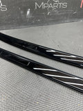 21-24 BMW G82 M4 COUPE ROOF RACKS RAILS MOLDINGS GUTTER TRIMS GLOSS BLACK