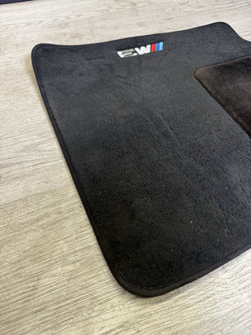 Genuine 01-06 BMW E46 M3 Carpet Floor Mat Black Front Left Driver