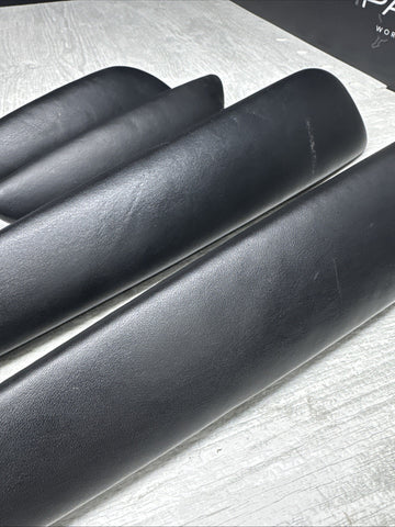 01-06 BMW E46 M3 Convertible Door Upper Arm Rest Armrest Pads Black *Broken Tab*