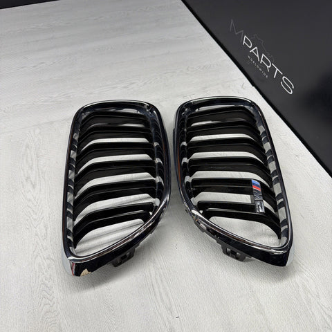 16-21 BMW Genuine F87 M2 2018 Front Kidney Grille Pair L+R OEM 7295522 / 7295521