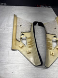 2001-2006 BMW M3 E46  Coupe Pair C Pillar Cover Trim Rear Cloth - DAMAGED CRACK