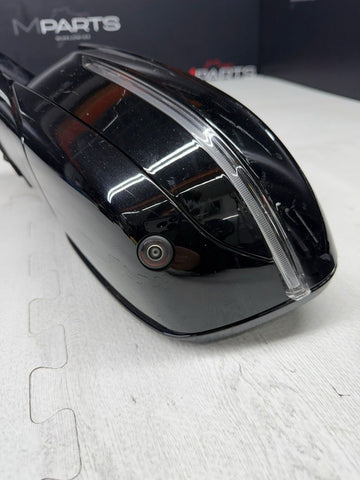 21-26 BMW G80 M3 Sedan Left Side Door Mirror W/ Camera Black Gloss *Broken Base