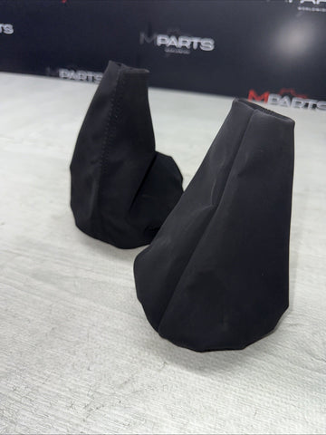 NEW 01-06 BMW E46 M3 Shift Knob Shifter & Parking Boots Suede Style Black