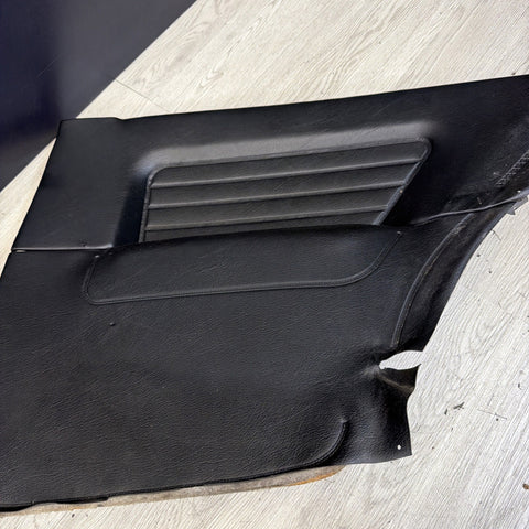 BMW E30 Coupe Right Side Rear Interior Door Card Panel Black 51431961290 *Notes*