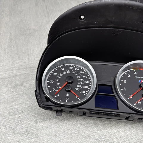 BMW E90 E92 E93 M3 Gauge Cluster Instrument Panel Speedo Manual OEM 08-13 *Flaw*