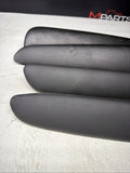 01-06 BMW OEM E46 M3 Coupe Trim Armrest Pads Set Black 8238622