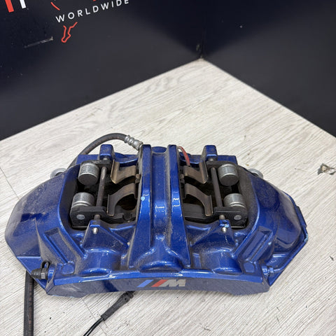 21-26 OEM BMW G80 G82 M3 M4 Front Driver Side Brake Caliper Brembo Blue
