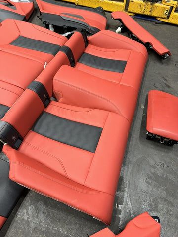 BMW 21-23 G82 M4 Coupe OEM Complete Front Rear Seats Fiona Red Leather Panels