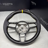 Porsche 911.1 GT3 2015 Steering Wheel Carbon Fiber PDK Carbon Trim Yellow