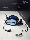 01-06 BMW E46 M3 Side View Door Mirrors Pair Topaz Blue Painted *Notes*