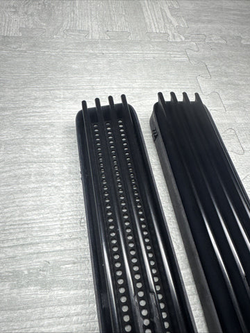01-06 BMW E46 M3 BLACK Right Left Fender Vents Grille Grills Trims NO EMBLEM