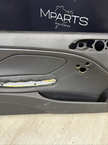 01-06 BMW E46 M3 FRONT DRIVER LEFT SIDE DOOR PANEL CARD BLACK OEM *Scratch*