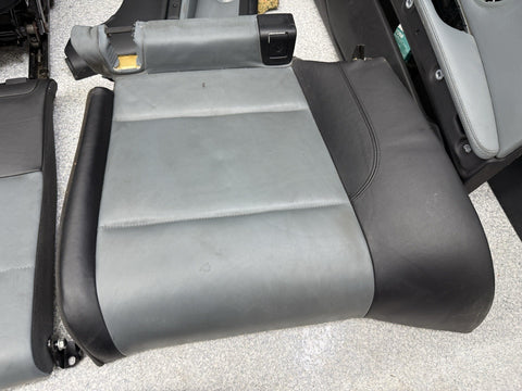 08-13 BMW E93 M3 Convertible Complete Interior Seats Black Silverstone Novillo