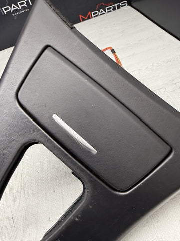 09-13 BMW E93 M3 CONVERTIBLE DCT CIC LEATHER CENTER CONSOLE TRIM